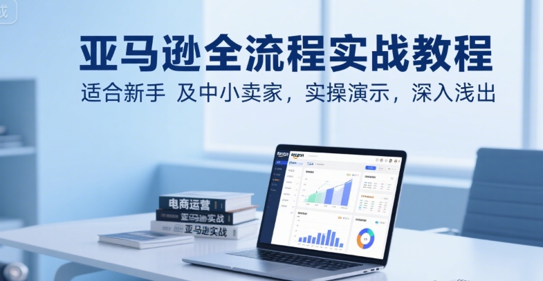 亚马逊百步梯全流程实战教程，适合新手及中小卖家，实操演示，深入浅出