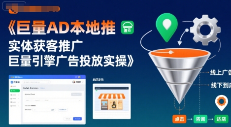 田哥-巨量AD本地推实体获客推广，巨量引擎广告投放实操